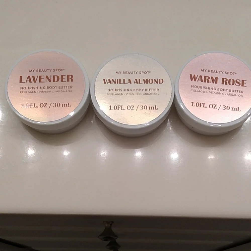 Bundle Lavender, Vanilla Almond, Warm Rose Body Butter Set